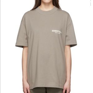 Essentials fear of god authentic t shirt taupe